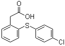 2-[(4-氯苯基)硫基]-苯乙酸分子结构 (CAS 13459-62-6)