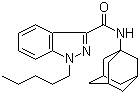 1-Pentyl-N-tricyclo[3.3.1.1(3,7)]dec-1-yl-1H-indazole-3-carboxamide molecular structure (CAS 1345973-53-6)