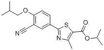 Febuxostat Isopropyl Ester molecular structure (CAS 1346238-10-5)