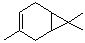 delta-3-蒈烯分子结构 (CAS 13466-78-9)