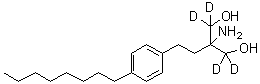 Fingolimod-d<sub>4</sub> molecular structure (CAS 1346747-38-3)