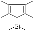 三甲基(2,3,4,5-四甲基-2,4-环戊二烯-1-基)硅烷分子结构 (CAS 134695-74-2)