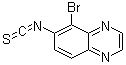 5-溴-6-异硫氰基喹喔啉分子结构 (CAS 134892-46-9)