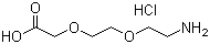 2-(2-(2-Aminoethoxy)ethoxy)acetic acid hydrochloride molecular structure (CAS 134979-01-4)