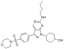 结构式 CAS# 1350549-36-8, UNC1025