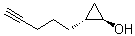 (1R,2R)-2-(4-Pentyn-1-yl)cyclopropanol molecular structure (CAS 1350619-77-0)