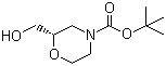 (R)-N-Boc-2-Hydroxymethylmorpholine molecular structure (CAS 135065-71-3)