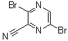 3,6-Dibromo-2-pyrazinecarbonitrile molecular structure (CAS 1351238-11-3)
