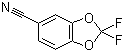 5-氰基-2,2-二氟-1,3-苯并二恶茂分子结构 (CAS 135132-34-2)