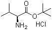 L-缬氨酸叔丁酯盐酸盐分子结构 (CAS 13518-40-6)