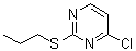 4-氯-2-丙硫基嘧啶分子结构 (CAS 1351990-36-7)
