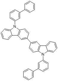 9,9'-Bis([1,1'-biphenyl]-3-yl)-3,3'-bi-9H-carbazole molecular structure (CAS 1352040-89-1)