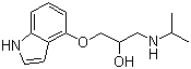 吲哚洛尔分子结构 (CAS 13523-86-9)