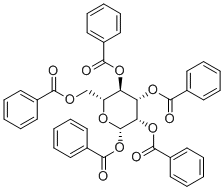 1,2,3,4,6-PENTA-O-BENZOYL-beta-D-MANNOPYRANOSE molecular structure (CAS 13526-09-5)