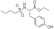 N-(丁基磺酰基)-L-酪氨酸乙酯分子结构 (CAS 1352839-95-2)