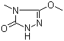 2,4-Dihydro-5-methoxy-4-methyl-3H-1,2,4-triazol-3-one molecular structure (CAS 135302-13-5)