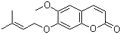 6-甲氧基-7-异戊烯氧基香豆素分子结构 (CAS 13544-37-1)
