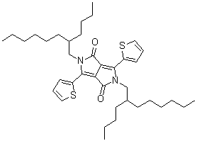 2,5-Bis(2-butyloctyl)-3,6-di(thiophen-2-yl)pyrrolo[3,4-c]pyrrole-1,4(2H,5H)-dione molecular structure (CAS 1354631-87-0)