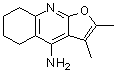 5,6,7,8-四氢-2,3-二甲基呋喃并[2,3-b]喹啉-4-胺分子结构 (CAS 135465-70-2)