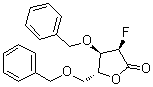 2-Deoxy-2-fluoro-3,5-bis-O-(phenylmethyl)-D-ribonic acid gamma-lactone molecular structure (CAS 1355049-97-6)