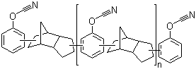 聚双环戊二烯双酚氰酸酯分子结构 (CAS 135507-71-0)