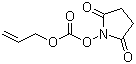 烯丙基琥珀酰亚胺基碳酸酯分子结构 (CAS 135544-68-2)