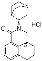 [R-(R*,S*)]-2-(1-氮杂双环[2.2.2]辛-3-基)-2,3,3a,4,5,6-六氢-1H-苯并[de]异喹啉-1-酮单盐酸盐分子结构 (CAS 135729-76-9)