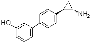 4'-((1R,2S)-2-氨基环丙基)联苯-3-醇分子结构 (CAS 1357302-64-7)