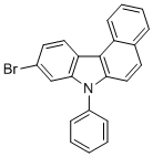 9-溴-7-苯基-7H-苯并[c]咔唑分子结构 (CAS 1357572-67-8)