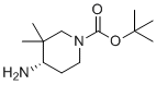 (S)-叔-丁基4-氨基-3,3-二甲基哌啶-1-羧酸酯分子结构 (CAS 1357600-60-2)