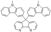 5,5-Bis(9-methyl-9H-carbazol-3-yl)-5H-cyclopenta[2,1-b:3,4-b']dipyridine molecular structure (CAS 1359755-87-5)