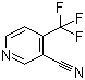 3-氰基-4-三氟甲基吡啶分子结构 (CAS 13600-43-6)