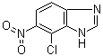 7-氯-6-硝基-1H-苯并咪唑分子结构 (CAS 1360891-62-8)