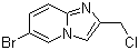 结构式 CAS# 136117-72-1, 6-溴-2-(氯甲基)咪唑并[1,2-a]吡啶