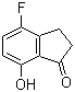 4-氟-2,3-二氢-7-羟基-1H-茚-1-酮分子结构 (CAS 136191-16-7)