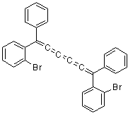1,6-二(邻溴苯基)-1,6-二苯基己五烯分子结构 (CAS 13632-32-1)