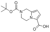 2-叔丁氧羰基-3,4-二氢-1H-吡咯并[1,2-A]吡嗪-6-羧酸分子结构 (CAS 1363380-86-2)