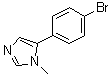 5-(4-Bromophenyl)-1-methyl-1H-imidazole molecular structure (CAS 136350-71-5)