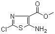 5-氨基-2-氯-4-噻唑羧酸甲酯分子结构 (CAS 136538-94-8)