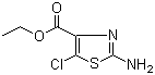2-氨基-5-氯噻唑-4-甲酸乙酯分子结构 (CAS 136539-01-0)