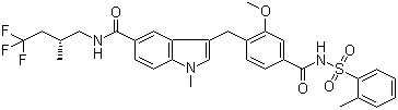 Masilukast molecular structure (CAS 136564-68-6)