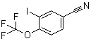 3-Iodo-4-(trifluoromethoxy)benzonitrile molecular structure (CAS 1365988-15-3)