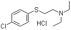 2-(4-Chlorophenylthio)triethylamine hydrochloride molecular structure (CAS 13663-07-5)