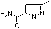 1,3-二甲基-1H-吡唑-5-甲酰胺分子结构 (CAS 136678-93-8)
