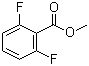 2,6-二氟苯甲酸甲酯分子结构 (CAS 13671-00-6)