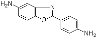 2-(4-氨基苯基)-5-氨基苯并恶唑分子结构 (CAS 13676-47-6)