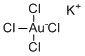 氯金酸钾分子结构 (CAS 13682-61-6)