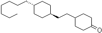 反式-4-[2-(4-庚基环己基)乙基]环己酮分子结构 (CAS 136854-27-8)