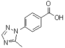 4-(5-甲基-1H-1,2,4-三唑-1-基)苯甲酸分子结构 (CAS 1368819-46-8)