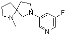 7-(5-Fluoro-3-pyridinyl)-1-methyl-1,7-diazaspiro[4.4]nonane molecular structure (CAS 1369496-81-0)
